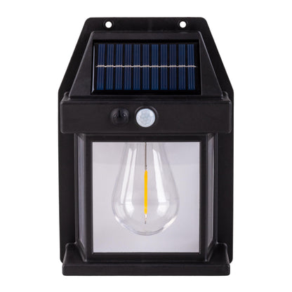 2er-Set Solar-/Wandleuchte "MIRA" H: 17cm schwarz