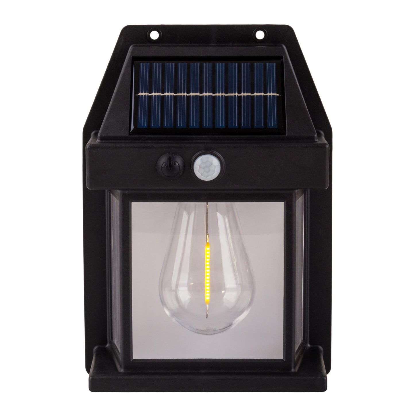2er-Set Solar-/Wandleuchte "MIRA" H: 17cm schwarz