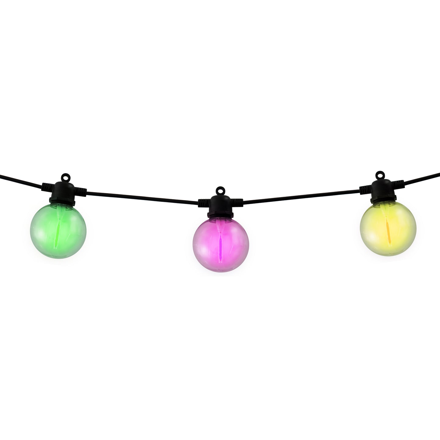 10er Solar-/Akku-/ Neon-Lichterkette RGB "CADENA"