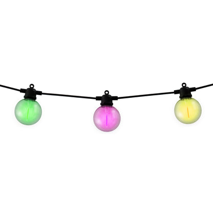 10er Solar-/Akku-/ Neon-Lichterkette RGB "CADENA"