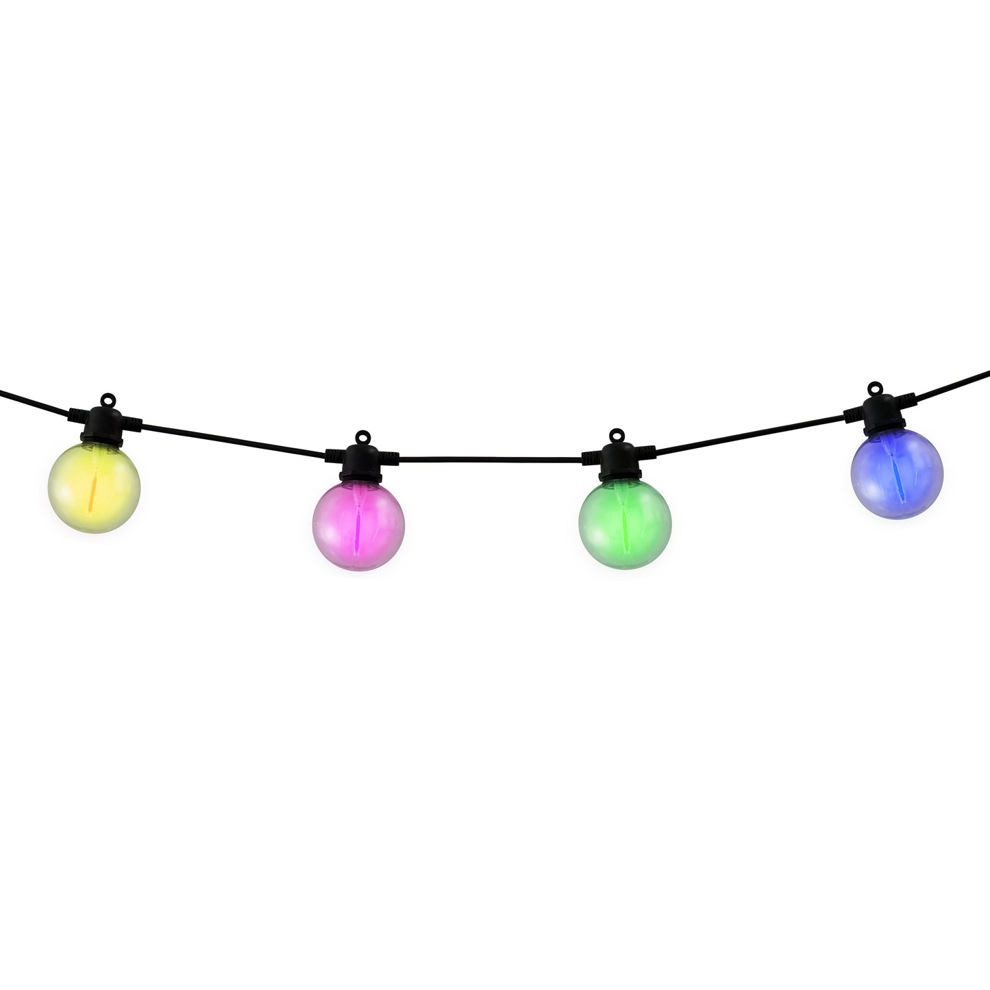 10er Solar-/Akku-/ Neon-Lichterkette RGB "CADENA"