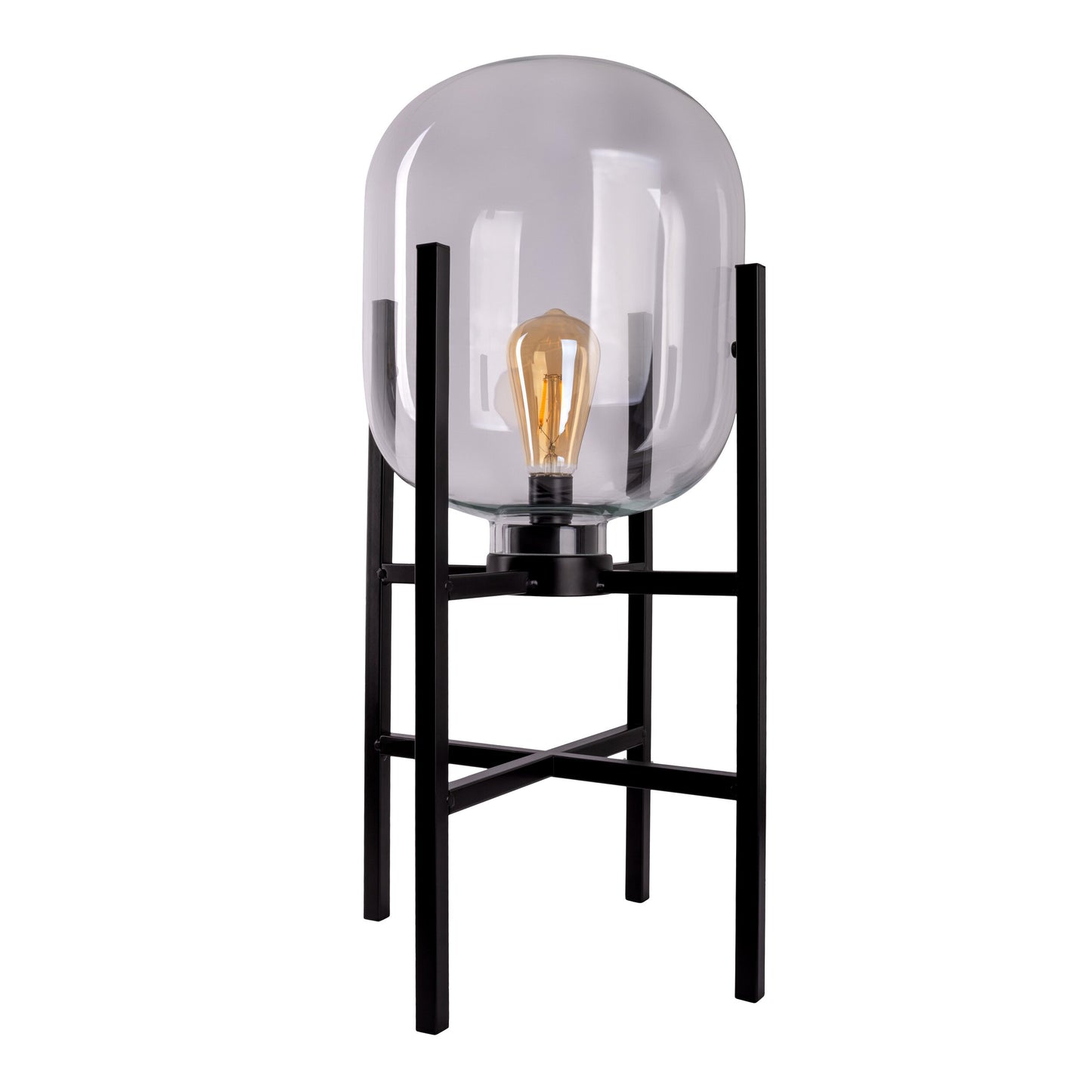 LED Akku-/Sockelleuchte "LORA" H: 58 cm schwarz