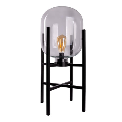LED Akku-/Sockelleuchte "LORA" H: 58 cm schwarz
