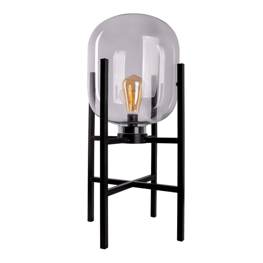 LED Akku-/Sockelleuchte "LORA" H: 58 cm schwarz