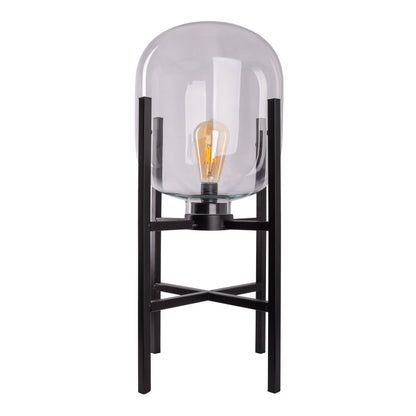 LED Akku-/Sockelleuchte "LORA" H: 58 cm schwarz