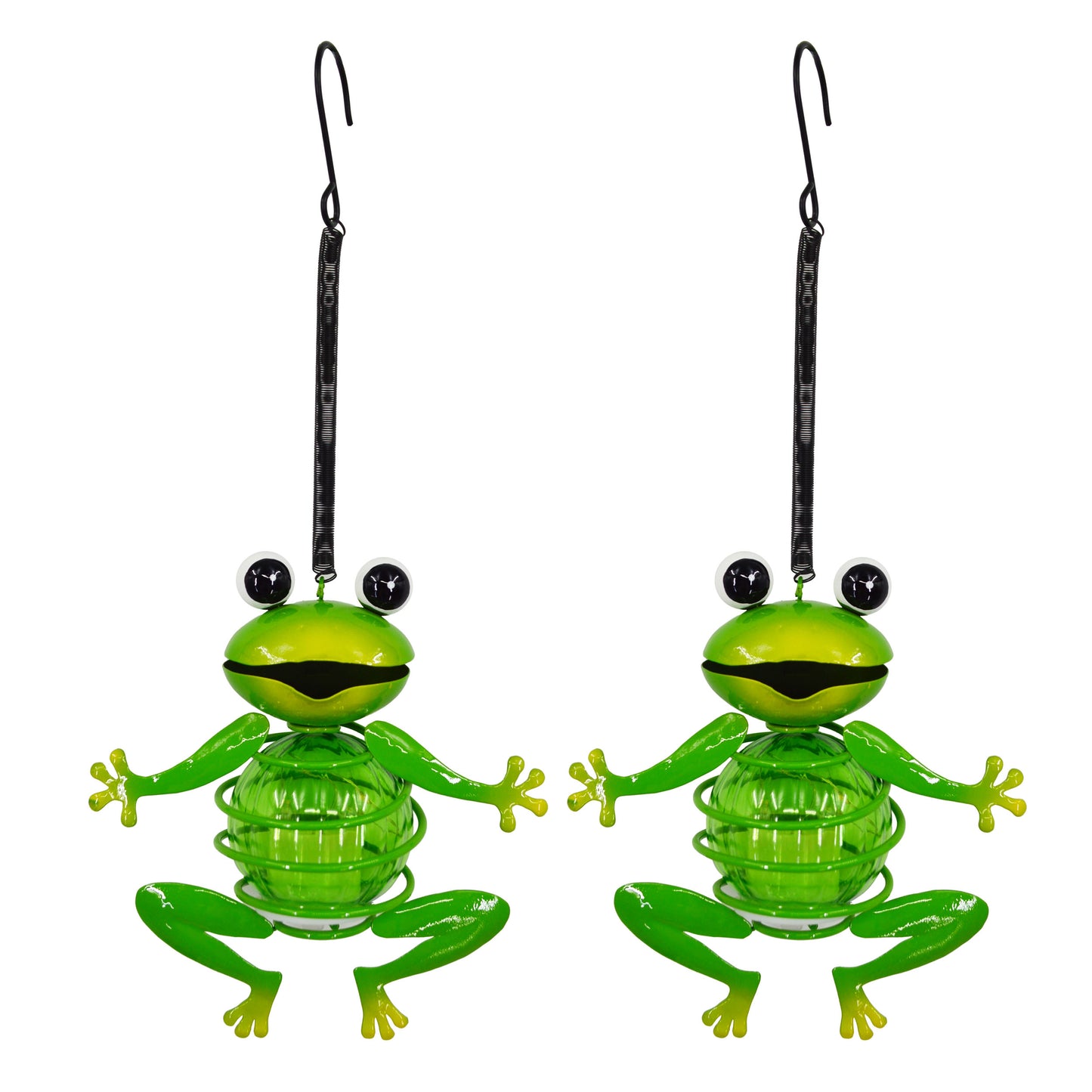 2er-Set Solar-/Deko-/Hängeleuchte "FROSCH" H: 20cm