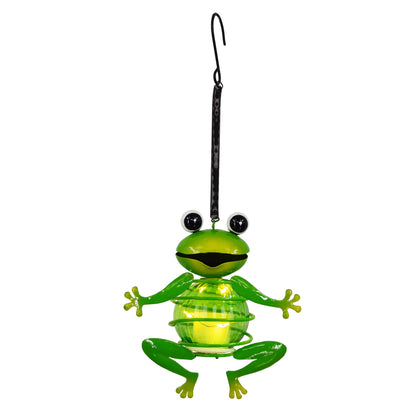 2er-Set Solar-/Deko-/Hängeleuchte "FROSCH" H: 20cm