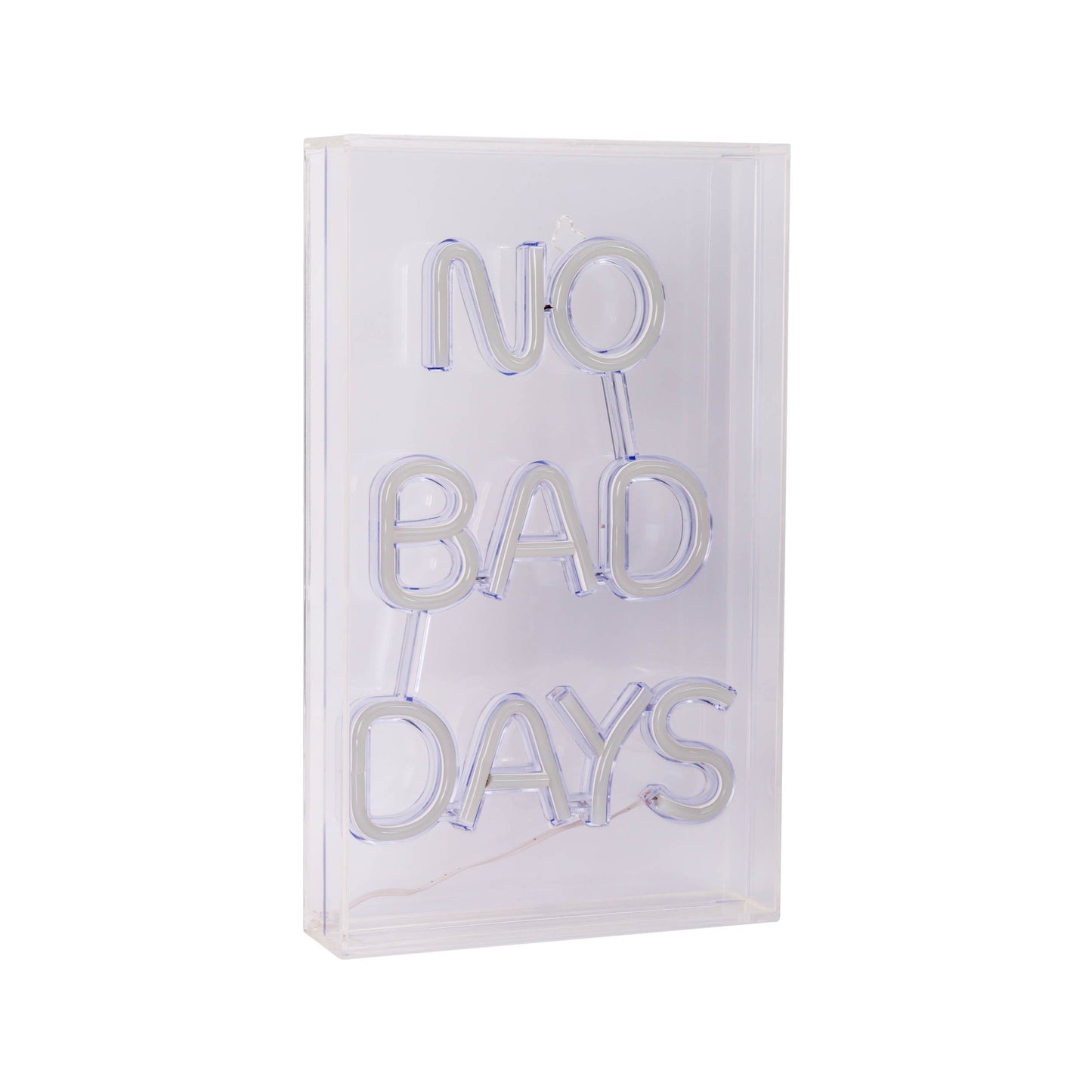 LED Schriftleuchte "NO BAD DAYS" Schild mit Tisch-/ und Wandfunktion