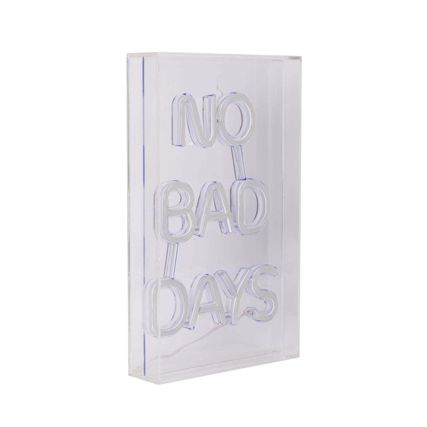 LED Schriftleuchte "NO BAD DAYS" Schild mit Tisch-/ und Wandfunktion