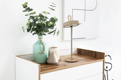 LED-Akku-Tischleuchte "ELLI" frost almond