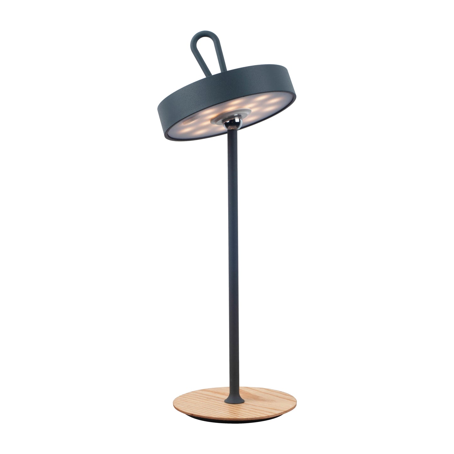 LED-Akku-Tischleuchte "ELLI" grau