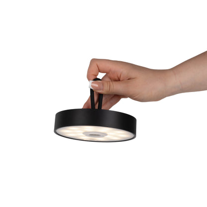LED-Akku-Tischleuchte "ELLI" schwarz