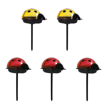 5er-Set Solar-/Dekoerdspieß "LADYBUG"