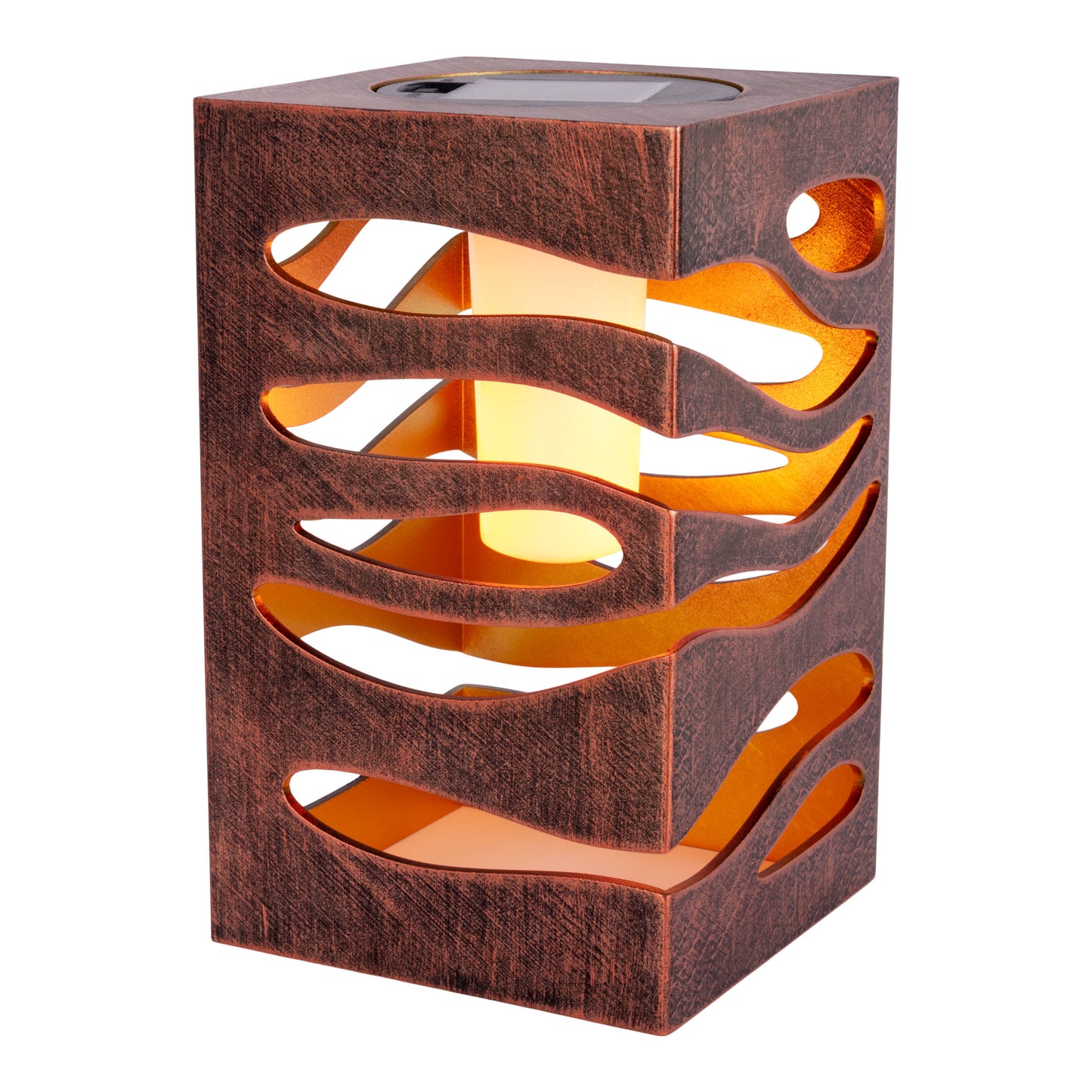 LED Deko/Solarleuchte "HILDA" L/B: 12,3cm gold