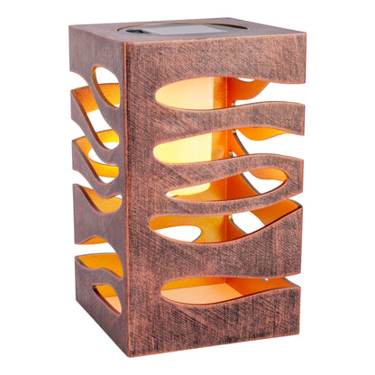 LED Deko/Solarleuchte "HILDA" L/B: 12,3cm gold