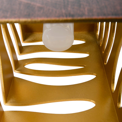 LED Deko/Solarleuchte "HILDA" L/B: 12,3cm gold