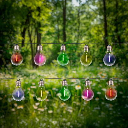 10er LED Solar-/Außen-/Lichterkette "LINDA" L: 370cm