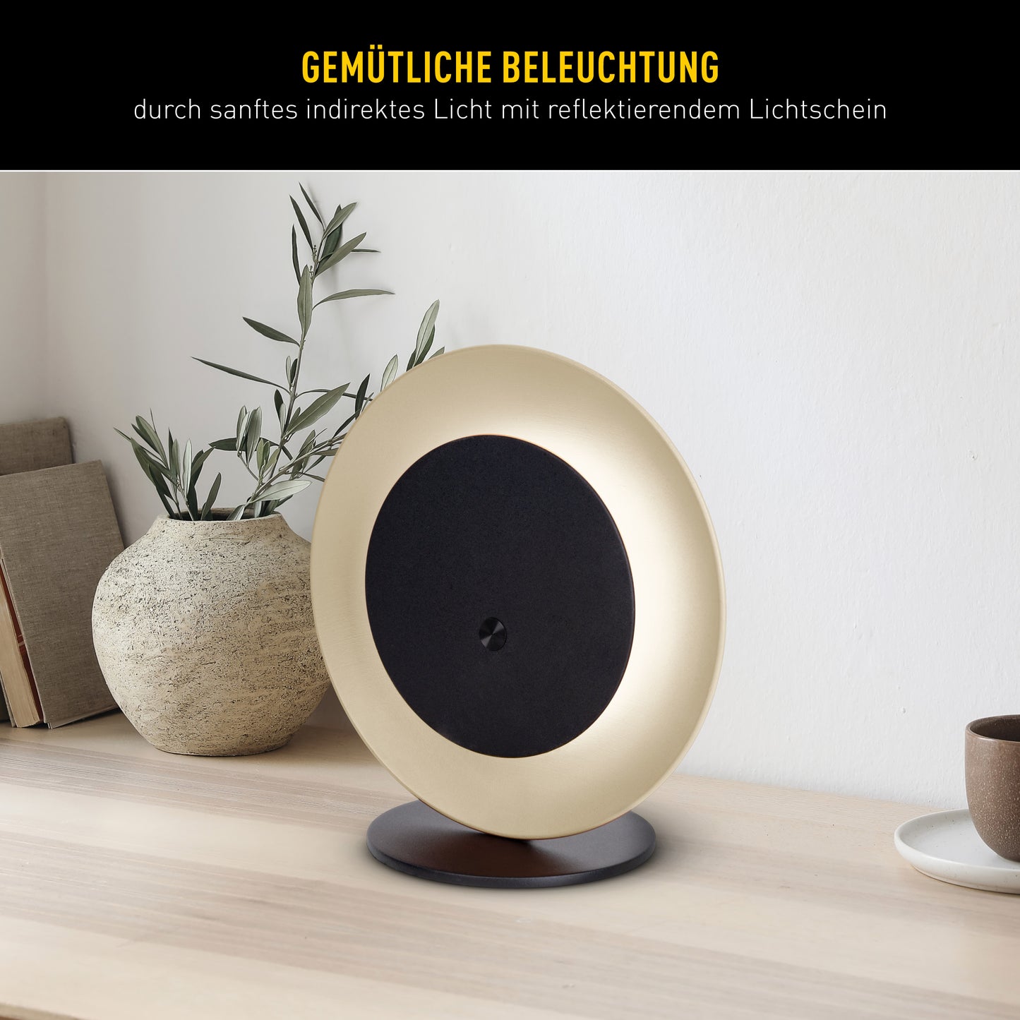 4in1 Akku-/Solar-/Tisch-/Hängeleuchte "SOLAN" H: 41,5cm almond