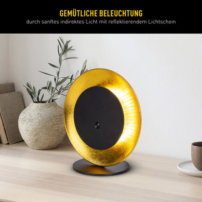 4in1 Akku-/Solar-/Tisch-/Hängeleuchte "SOLAN" H: 41,5cm gold