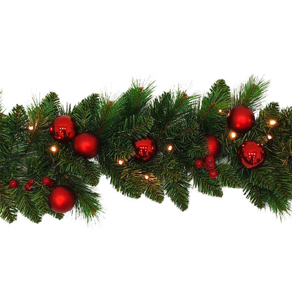 LED-Weihnachtsranke "NOEL" rot