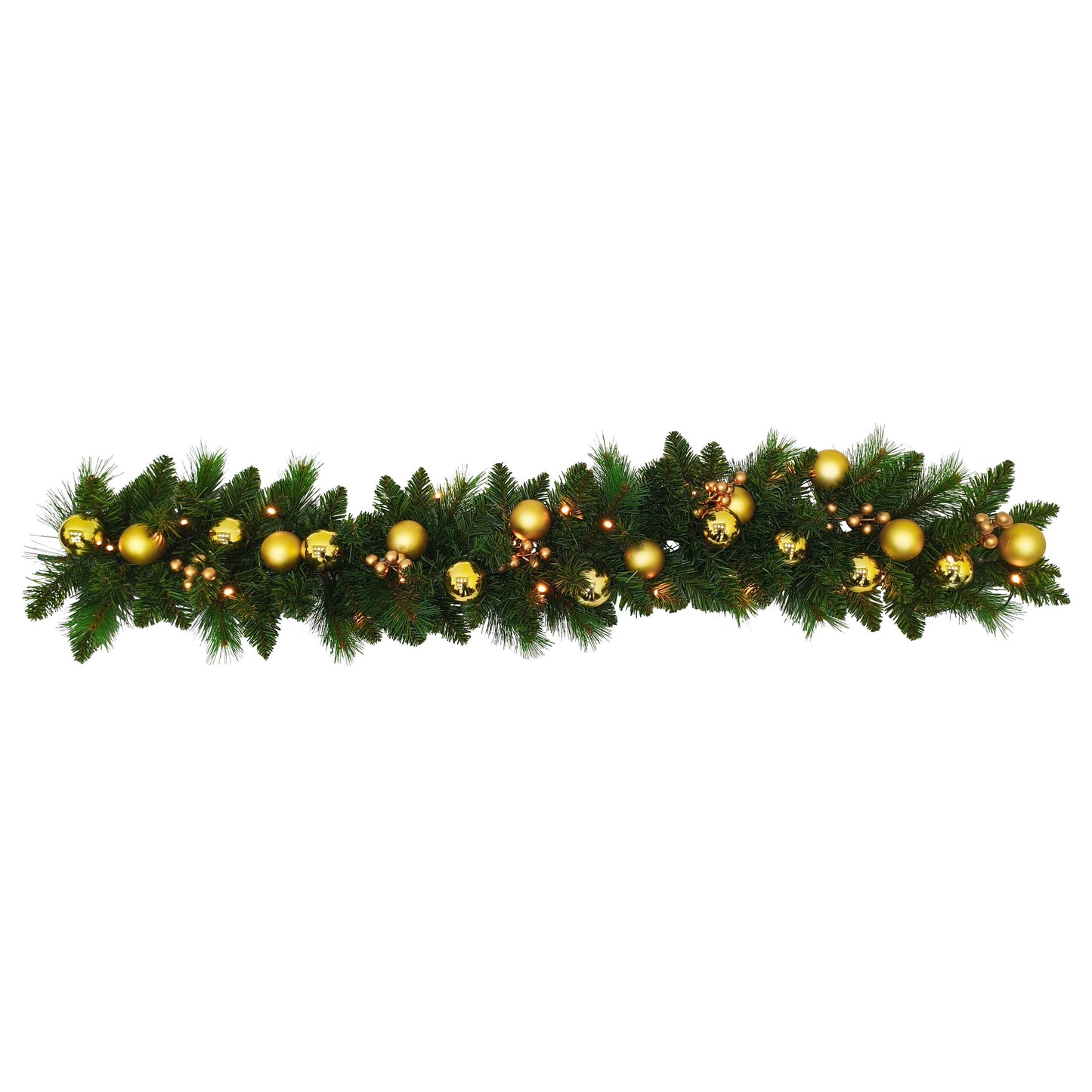 LED-Weihnachtsranke "NOEL" gold L: 120cm