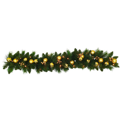 LED-Weihnachtsranke "NOEL" gold L: 120cm
