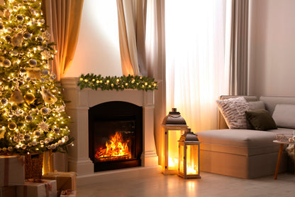 LED-Weihnachtsranke "NOEL" gold L: 120cm