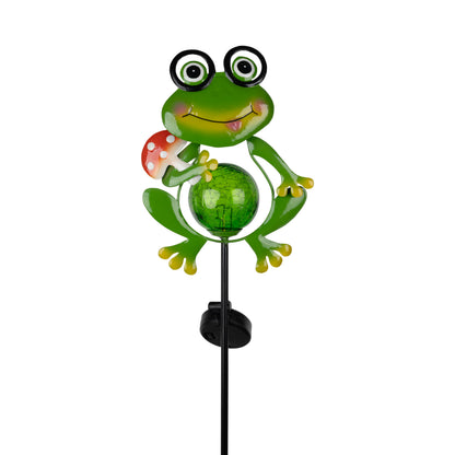 Solar-/Dekoerdspieß "FROGGY Shroom" H: 90 cm