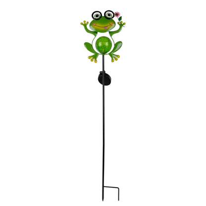 Solar-/Dekoerdspieß "FROGGY" H: 90cm