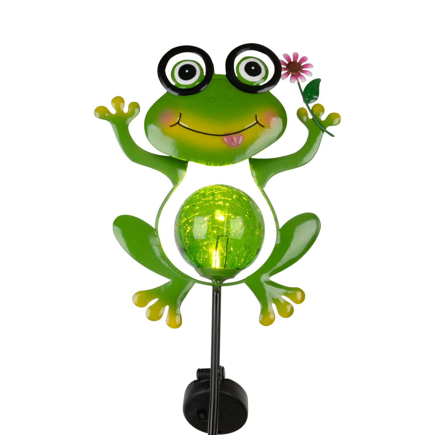 Solar-/Dekoerdspieß "FROGGY" H: 90cm