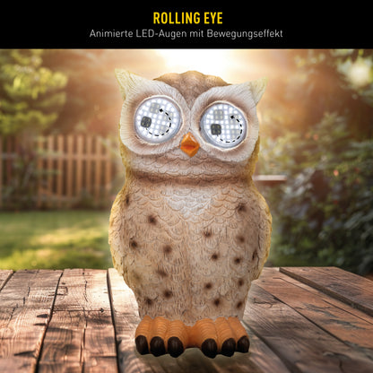 Solar-/Dekoleuchte "BUBO" inkl. Rolling Eye H: 19cm