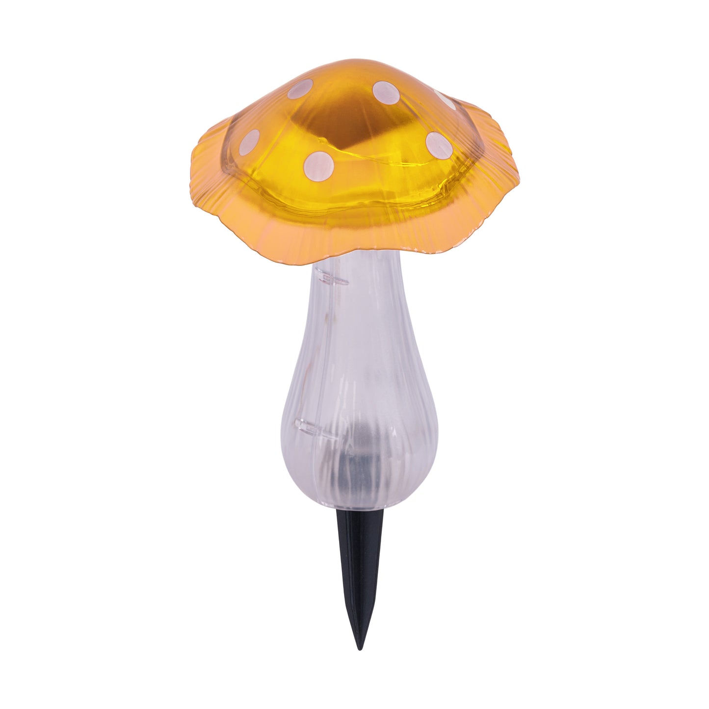 Solar-/Dekoerdspieß "PILZ" H: 29cm gelb