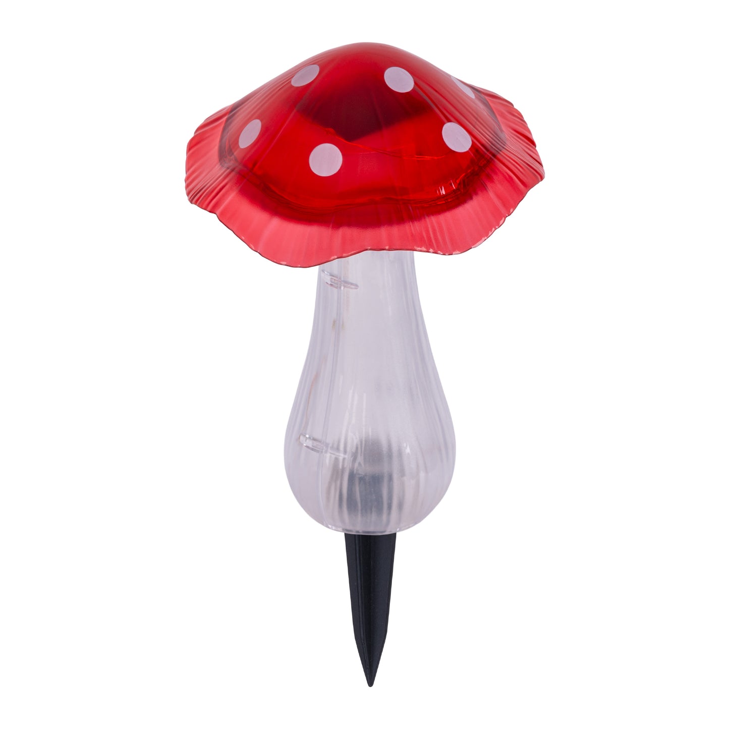 Solar-/Dekoerdspieß "PILZ" H: 29cm rot