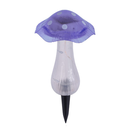 Solar-/Dekoerdspieß "PILZ" H: 29cm violett