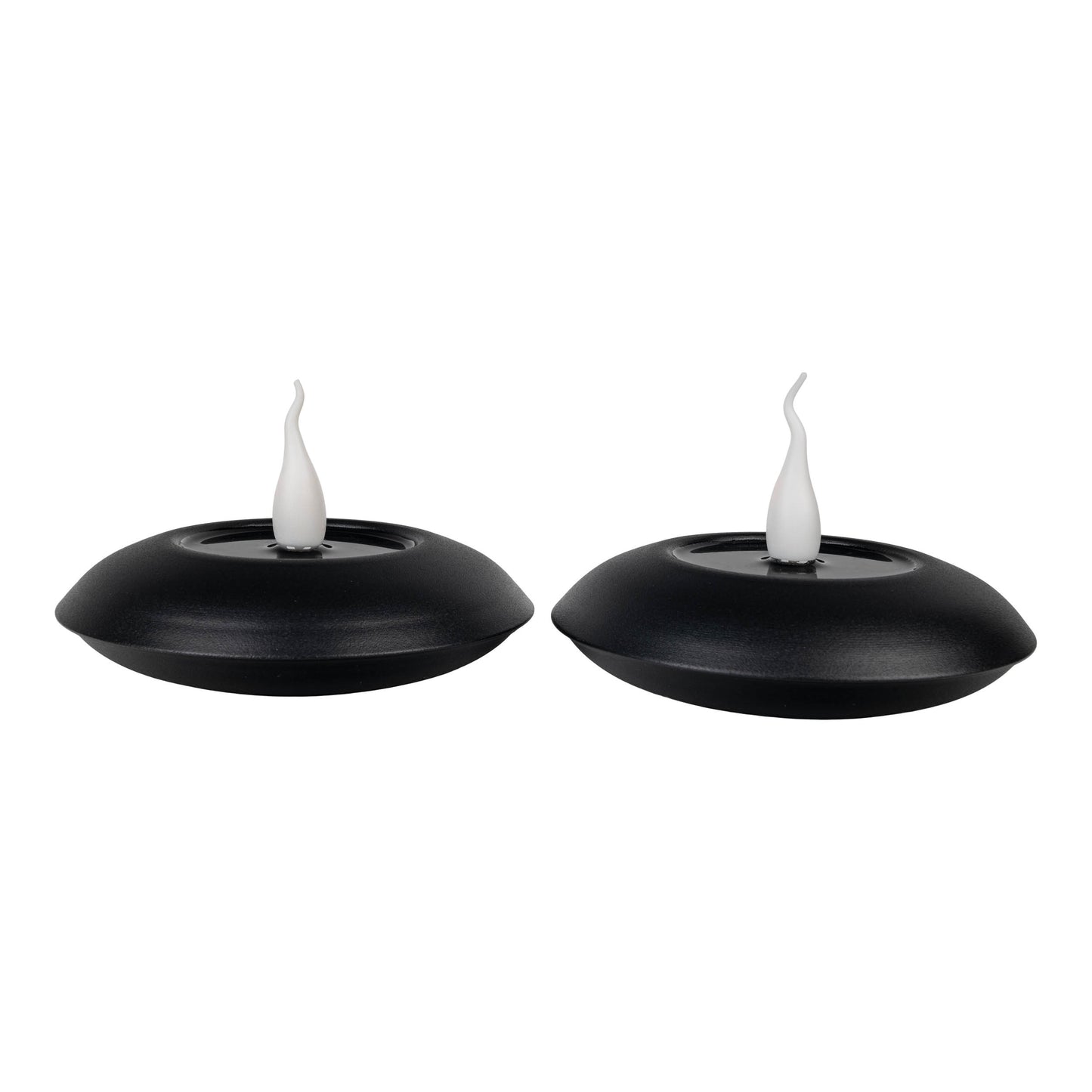 2er-Set LED Kerzen "LELI" Ø: 14,5cm schwarz