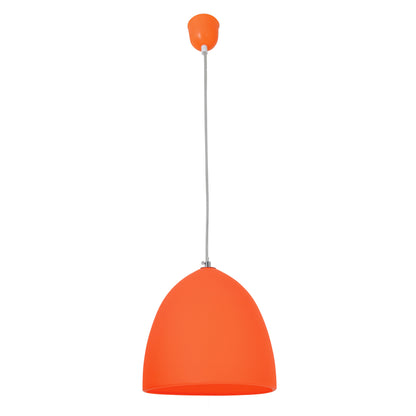 Silikon Pendelleuchte "CATINUS" Ø: 25cm orange