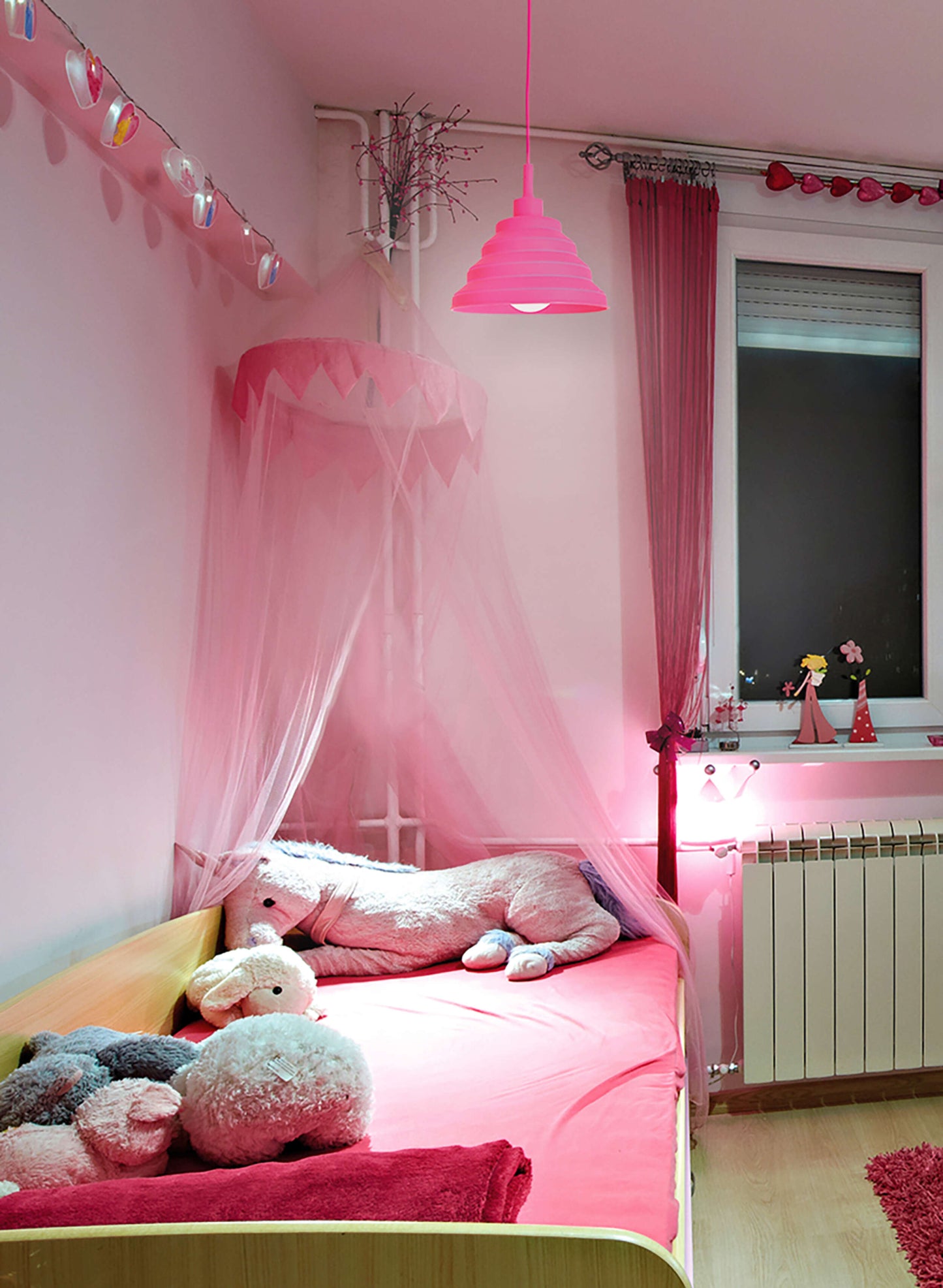 Pendelleuchte "CARA" pink