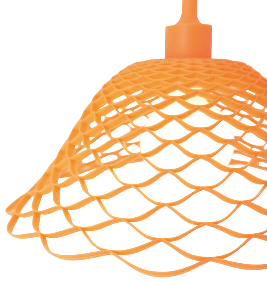 Silikon-Pendelleuchte "Cera" orange