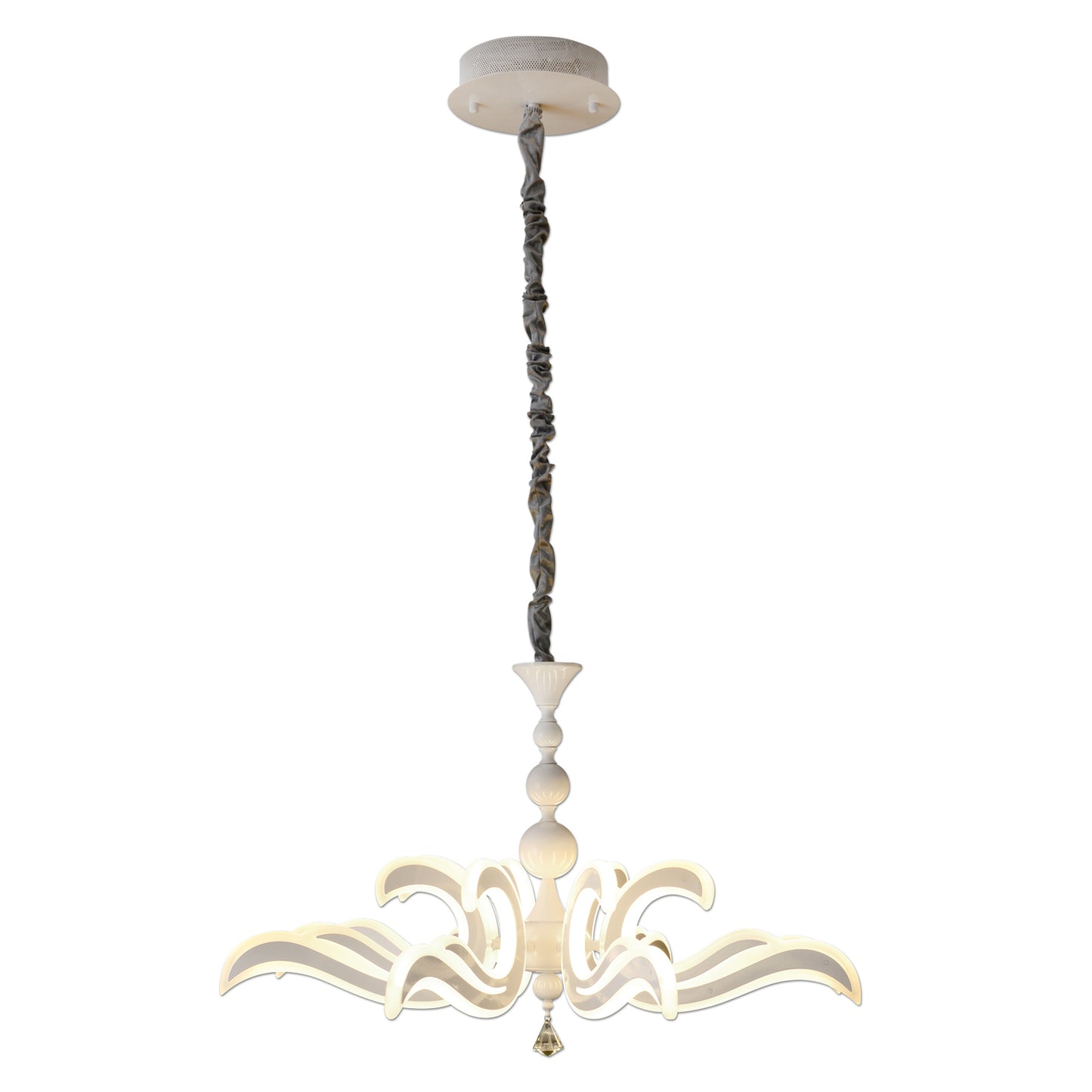 LED-Krone weiß Ø: 66cm "LUDWIG"