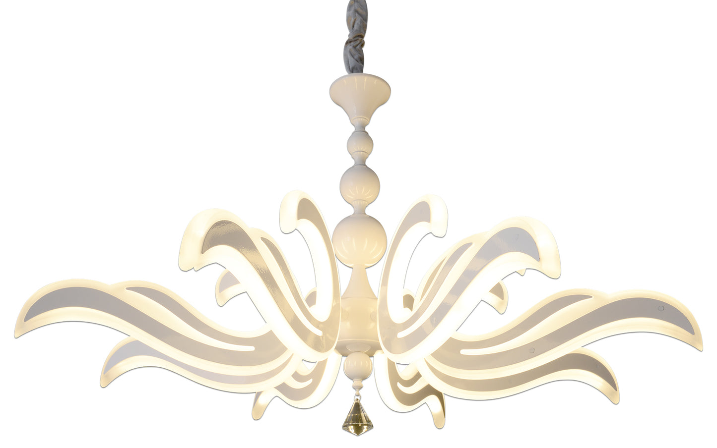 LED-Krone weiß Ø: 66cm "LUDWIG"