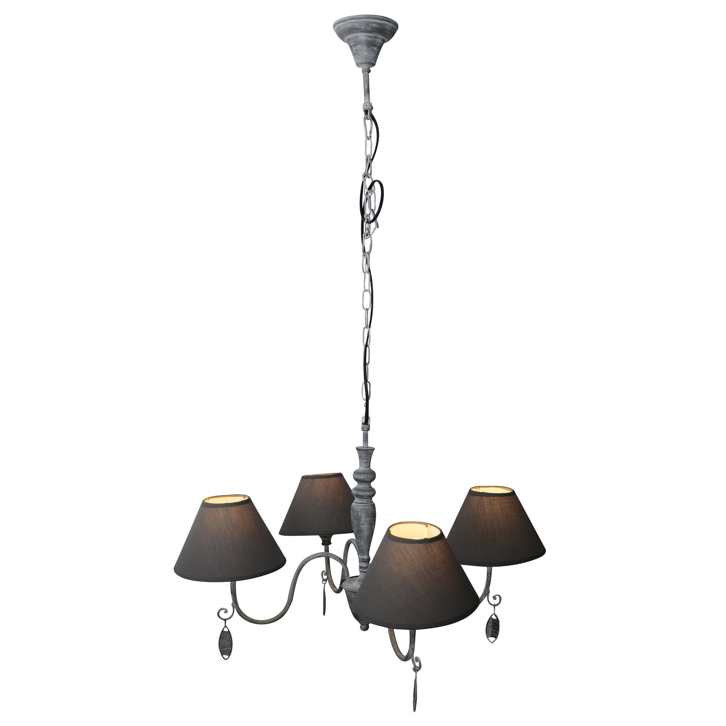 Deko-Krone schwarz Ø: 55cm "CASTELLUM"