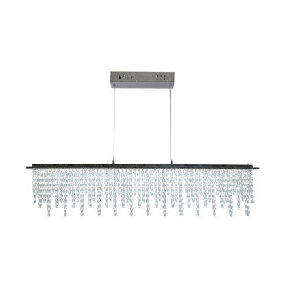LED Pendelleuchte "DIAMONDS" L: 120cm chrom