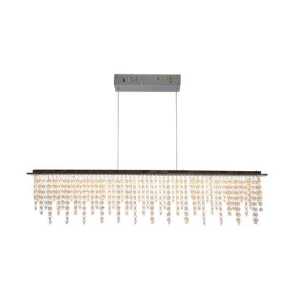 LED Pendelleuchte "DIAMONDS" L: 120cm chrom