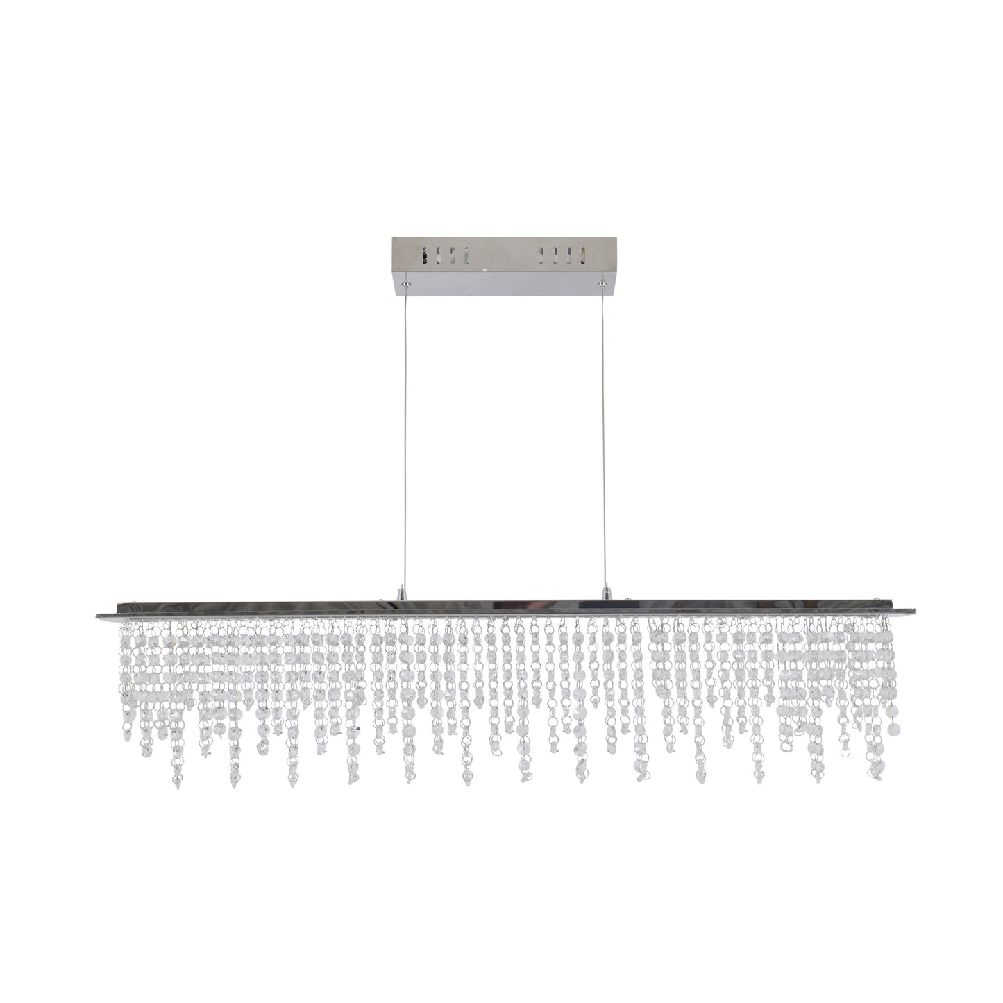 LED Pendelleuchte "DIAMONDS" L: 120cm chrom