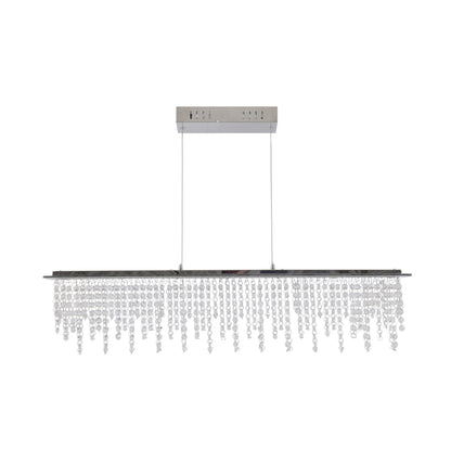 LED Pendelleuchte "DIAMONDS" L: 120cm chrom