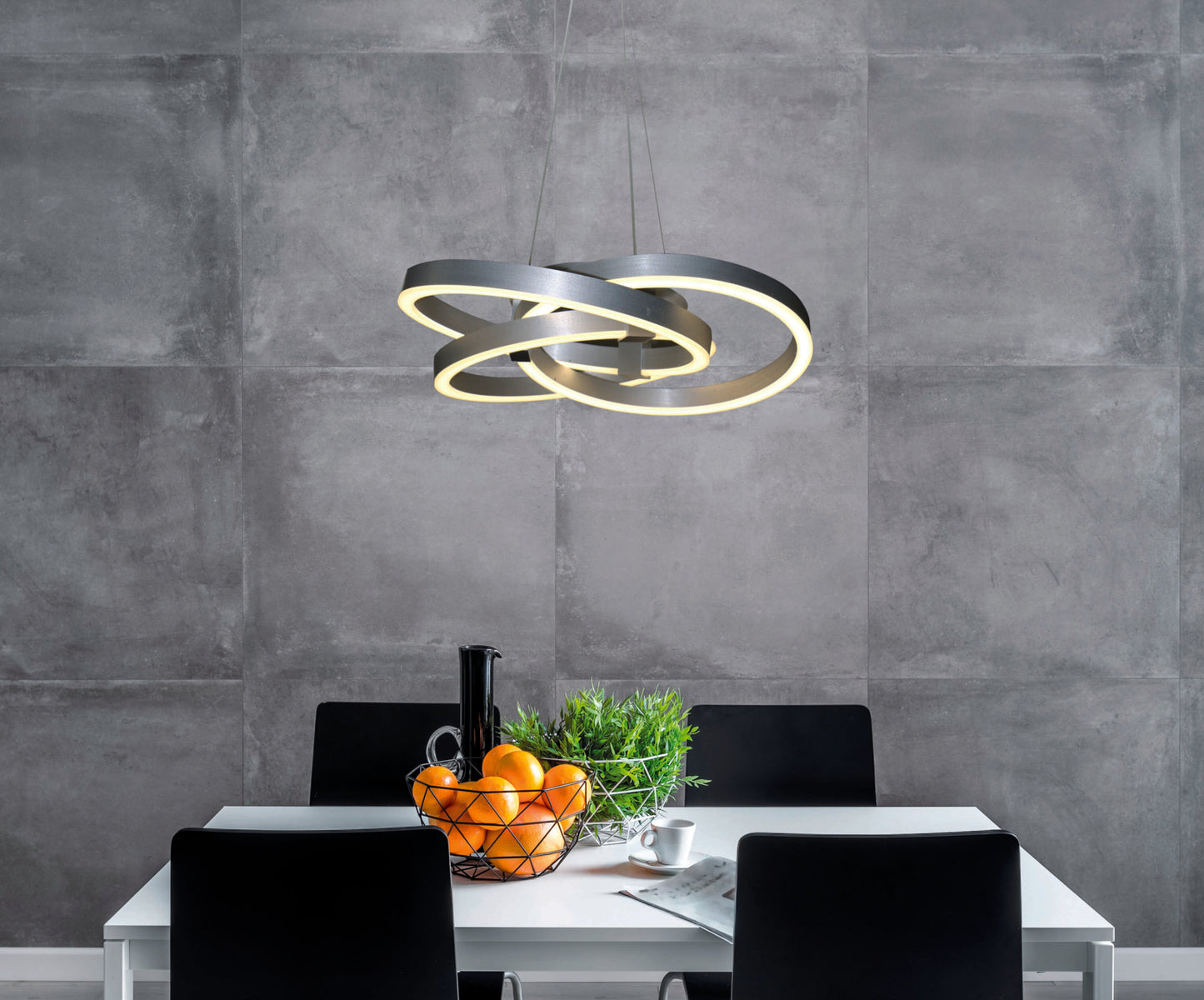 LED Pendelleuchte "DIVORA" Ø: 58cm