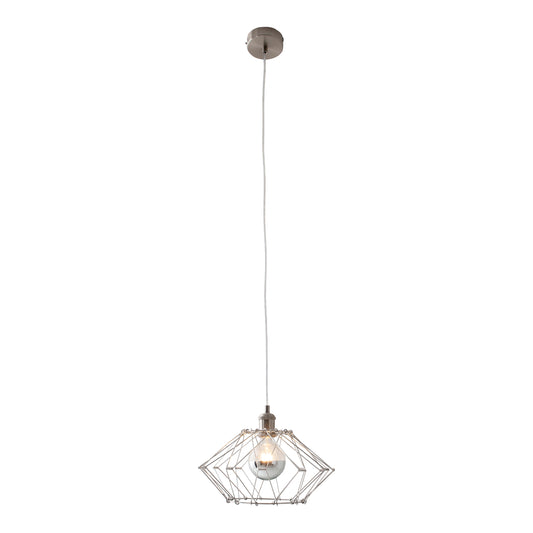 Metall-/Pendelleuchte "FYN" Ø: 40cm silberfarben