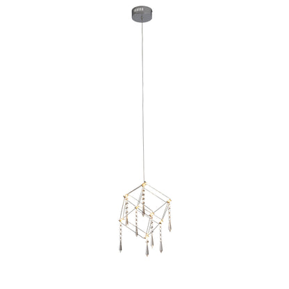 LED Pendelleuchte "ARANEUS" chrom