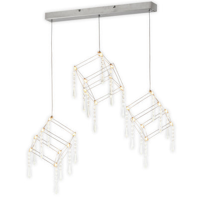 LED Pendelleuchte "ARANEUS" chrom