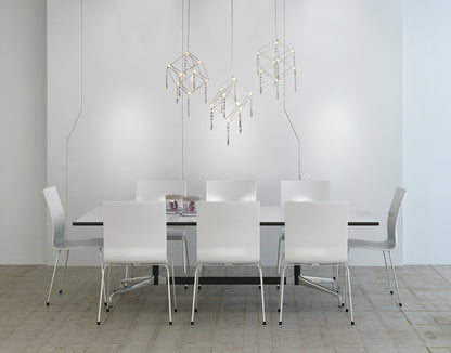 LED Pendelleuchte "ARANEUS" chrom